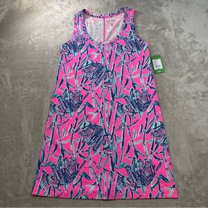 NWT Lilly Pulitzer Women's Sz Small Extra Lucky Raylee Dress Elephant Print Pima